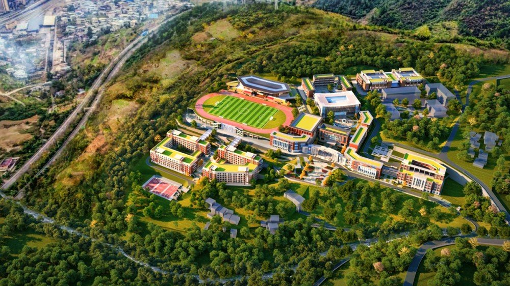 万源市职业高级中学校园